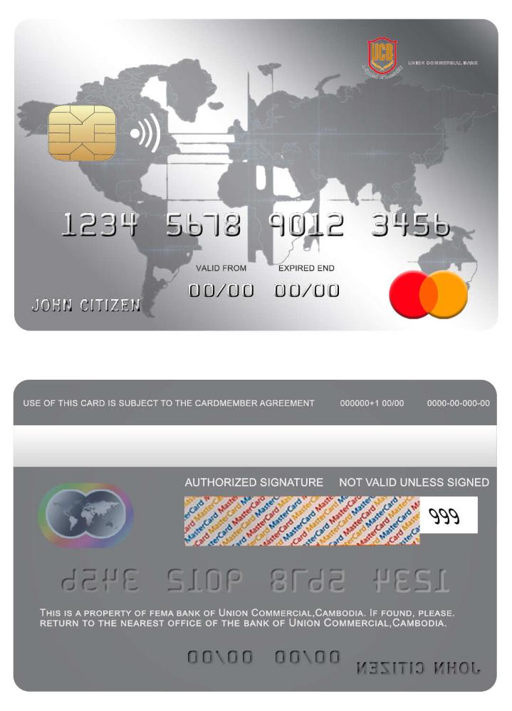 Cambodia Union Commercial bank mastercard